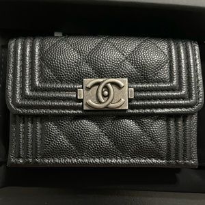 ❌SOLD❌ Chanel Boy Tri-Fold Wallet